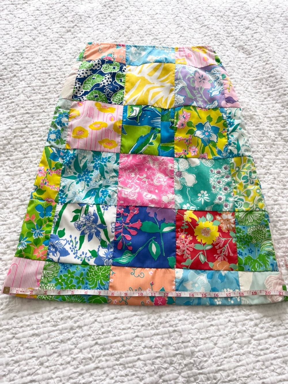 Lilly Pulitzer Rare Vintage 1960s, 1970s The Lilly Skirt PATCHWORK Skirt - Picture 7 of 8